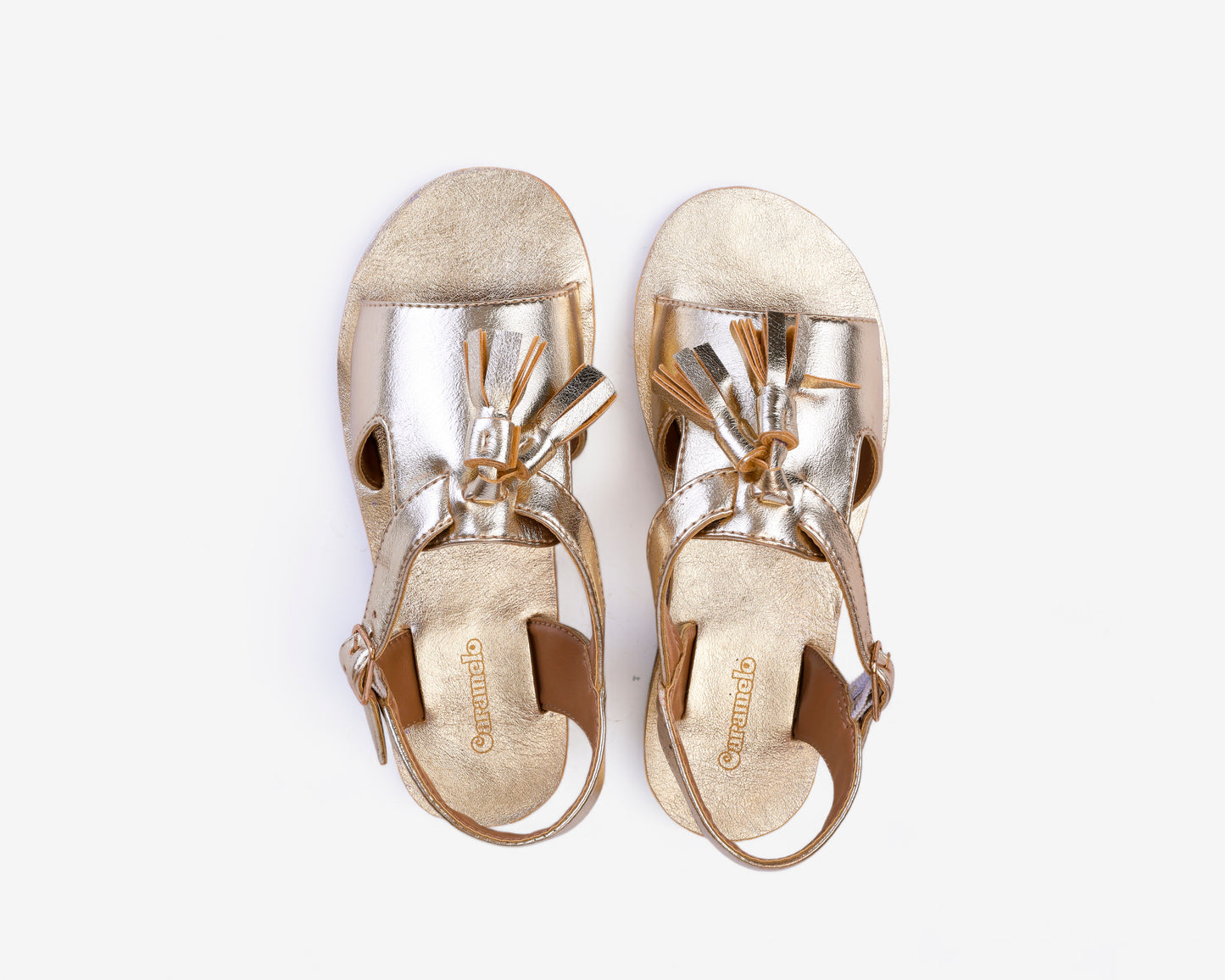 Golden Tassel Sandals