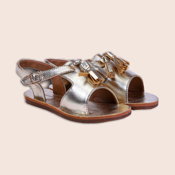 Golden Tassel Sandals